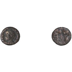 Moneda Imperio Romano Centenional Constantino II después de 336 d.C.