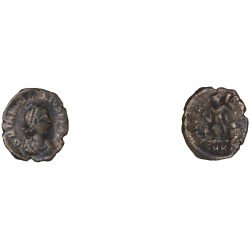 Moneda Imperio Romano Nummus Teodosio I 388-395 d.C.