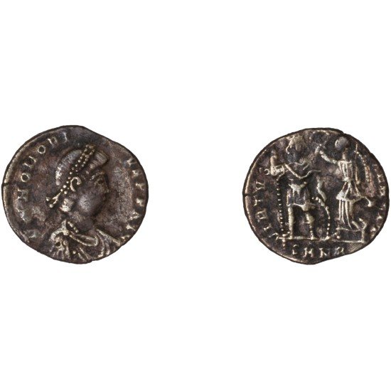 Moneda Imperio Romano Centenional Honorio 395-402 d.C. Moneda Imperio Romano Centenional Honorio 395-402 d.C.