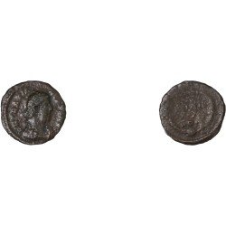 Moneda Imperio Romano ¼ de maiorina Graciano 383 d.C.