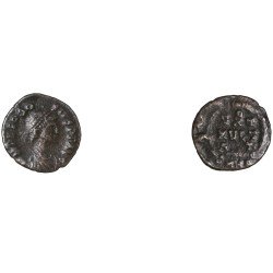 Moneda Imperio Romano ¼ de maiorina Teodosio I 383 d.C.