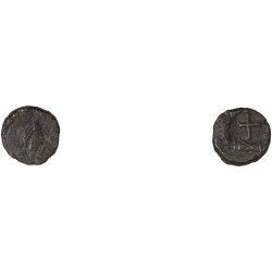 Moneda Imperio Romano Nummus Teodosio II 425-435 d.C.