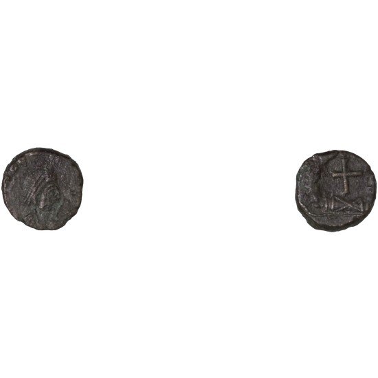 Moneda Imperio Romano Nummus Teodosio II 425-435 d.C. Moneda Imperio Romano Nummus Teodosio II 425-435 d.C.