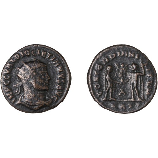 Moneda Imperio Romano Antoniniano Diocleciano 293-294 d.C. Moneda Imperio Romano Antoniniano Diocleciano 293-294 d.C.