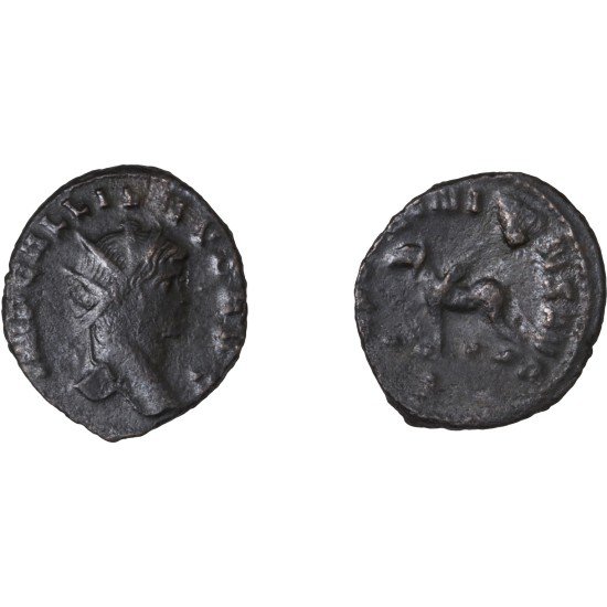 Moneda Imperio Romano Antoniniano Galieno 267-268 d.C.
