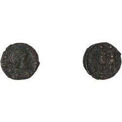 Moneda Imperio Romano Centenional Teodosio II 408-415 d.C.