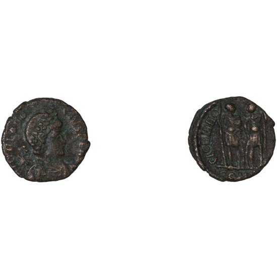 Moneda Imperio Romano Centenional Teodosio II 408-415 d.C. Moneda Imperio Romano Centenional Teodosio II 408-415 d.C.