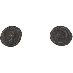 Moneda Imperio Romano ¼ de maiorina Teodosio I 383-388 d.C. Moneda Imperio Romano ¼ de maiorina Teodosio I 383-388 d.C.