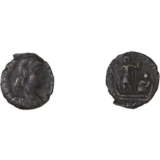 Moneda Imperio Romano ¼ de maiorina Constante 348-349 d.C. Moneda Imperio Romano ¼ de maiorina Constante 348-349 d.C.