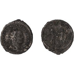 Moneda Imperio Romano Antoniniano Galieno 255-256 d.C. Moneda Imperio Romano Antoniniano Galieno 255-256 d.C.