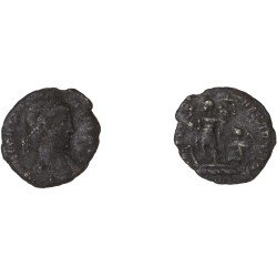 Moneda Imperio Romano ¼ de maiorina Constante 348-349 d.C. Moneda Imperio Romano ¼ de maiorina Constante 348-349 d.C.