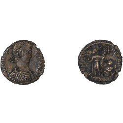 Moneda Imperio Romano ¼ de maiorina Constancio II 348-349 d.C. Moneda Imperio Romano ¼ de maiorina Constancio II 348-349 d.C.