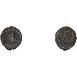 Moneda Imperio Romano ¼ de maiorina Arcadio 383-384 d.C.