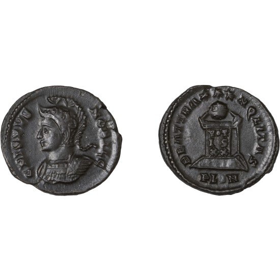 Moneda Imperio Romano Centenional Crispo 322-323 d.C. Moneda Imperio Romano Centenional Crispo 322-323 d.C.