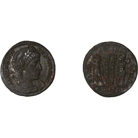 Moneda Imperio Romano Centenional Constantino I 333-335 d.C.