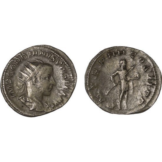 Moneda Imperio Romano Antoniniano Gordiano III 241-242 d.C.