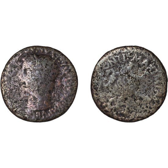 Moneda Imperio Romano As Tiberio 35-36 d.C. Moneda Imperio Romano As Tiberio 35-36 d.C.