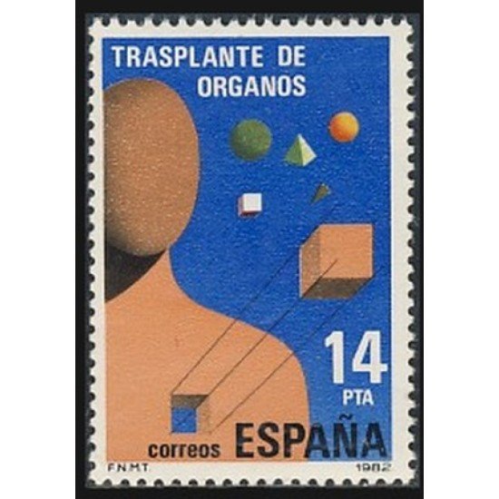 España Spain 2669 1982 Transplante de órganos MNH España Spain 2669 1982 Transplante de órganos MNH