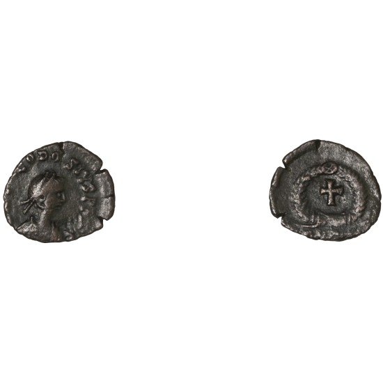 Moneda Imperio Romano Nummus Teodosio II 425-435 d.C. Moneda Imperio Romano Nummus Teodosio II 425-435 d.C.