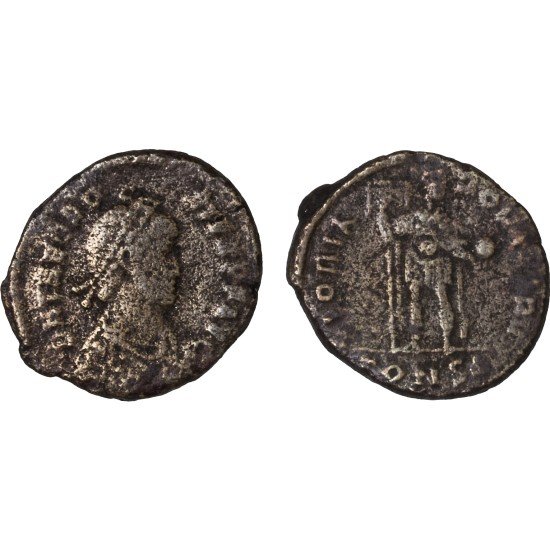 Moneda Imperio Romano Decargiro Teodosio I 393-395 d.C.