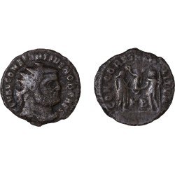 Moneda Imperio Romano Radiado post reforma Constancio I 295-299 d.C.