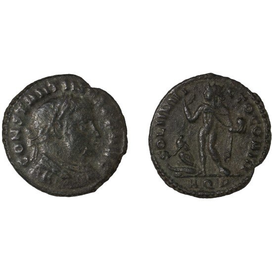 Moneda Imperio Romano Follis Constantino I 312-313 d.C. Moneda Imperio Romano Follis Constantino I 312-313 d.C.