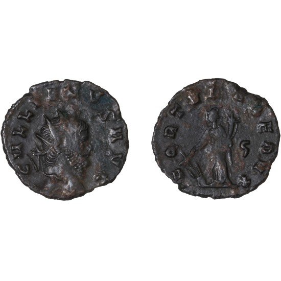 Moneda Imperio Romano Antoniniano Galieno 262-263 d.C. Moneda Imperio Romano Antoniniano Galieno 262-263 d.C.