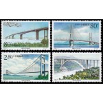 China3793/96 2000 Grandes puentes sobre el río Yang-Tse Kiang MNH