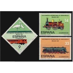 España Spain 2670/72 1982 Ferrocarriles MNH España Spain 2670/72 1982 Ferrocarriles MNH