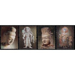 China 4360/63 2006 Grutas de Yungang Provincia de Shanxi Santuario budista MNH China 4360/63 2006 Grutas de Yungang Provincia de Shanxi Santuario budista MNH