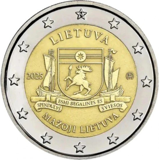Lituania 2025 2 € euros conmemorativos Lituania Minor