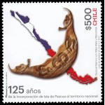 Chile 2027 2013 125 aniv. de la incorporación de la Isla de Pascua a Chile MNH