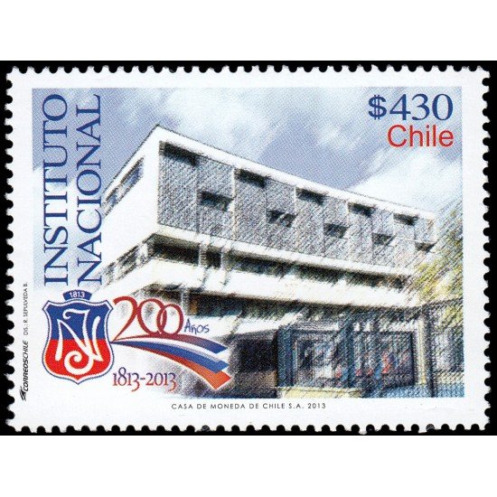 Chile 2028 2013 Bicentenario del Instituto nacional MNH Chile 2028 2013 Bicentenario del Instituto nacional MNH