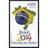 Chile 2045 2014 Deporte Copa del mundo de fútbol 2014 en Brasil MNH