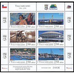Chile 2057/62 2014 250 aniv. de la fundación de la ciudad de Talcahuano MNH Chile 2057/62 2014 250 aniv. de la fundación de la ciudad de Talcahuano MNH