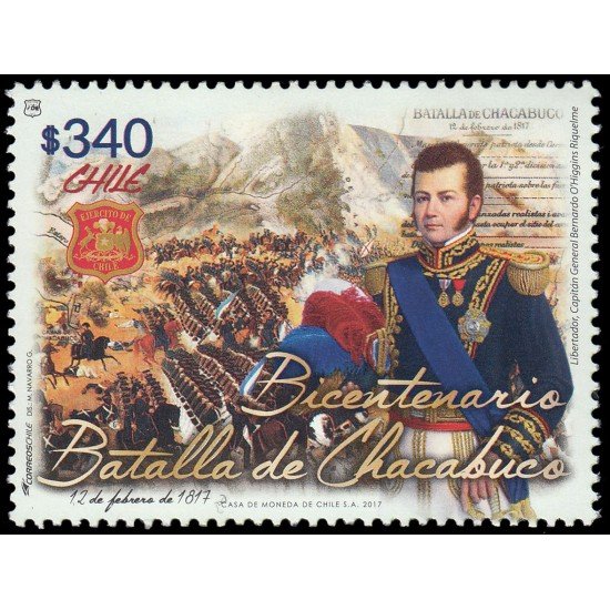 Chile 2120 2016 Bicentenario de la batalla de Chacabuco MNH Chile 2120 2016 Bicentenario de la batalla de Chacabuco MNH