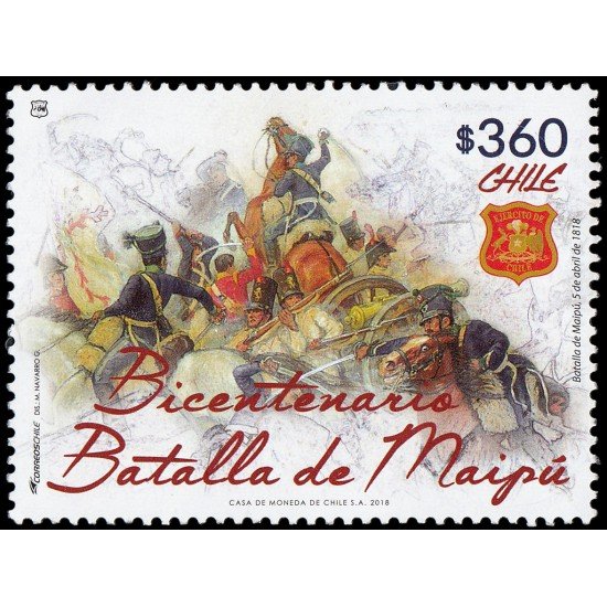 Chile 2133 2018 Bicentenario de la batalla de Maipu MNH Chile 2133 2018 Bicentenario de la batalla de Maipu MNH