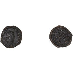 Moneda Imperio Romano Nummus Teodosio I 388-395 d.C.