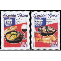 Chile 2153/54 2019 América UPAEP Comidas típicas MNH Chile 2153/54 2019 América UPAEP Comidas típicas MNH