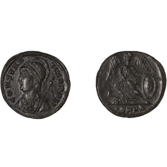 Moneda Imperio Romano Centenional Constantino I 330-333 d.C.