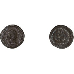 Moneda Imperio Romano ¼ de maiorina Graciano 383 d.C.