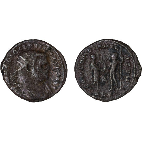 Moneda Imperio Romano Radiado post reforma Diocleciano 296-297 d.C. Moneda Imperio Romano Radiado post reforma Diocleciano 296-297 d.C.