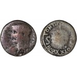 Moneda Imperio Romano As Tiberio 35-36 d.C.