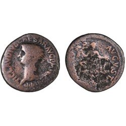 Moneda Imperio Romano As Claudio I 42 d.C.