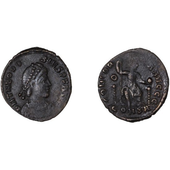 Moneda Imperio Romano Centenional Teodosio I 379-383 d.C.