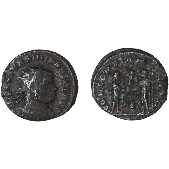 Moneda Imperio Romano Radiado post reforma Maximiano 295-299 d.C. Moneda Imperio Romano Radiado post reforma Maximiano 295-299 d.C.