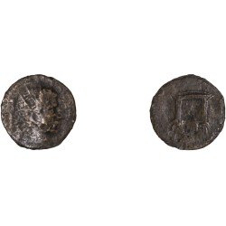 Moneda Imperio Romano Antoniniano imitativo Claudio II después de 270 d.C. Moneda Imperio Romano Antoniniano imitativo Claudio II después de 270 d.C.