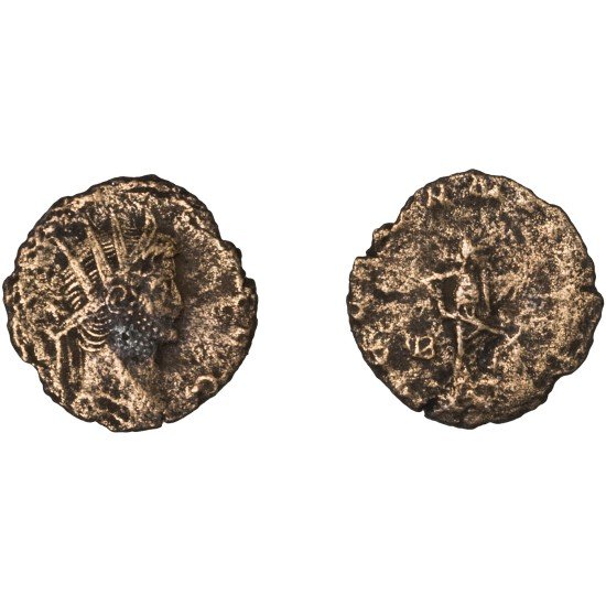 Moneda Imperio Romano Antoniniano Galieno 265-267 d.C.