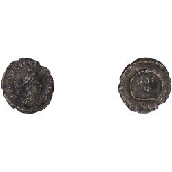 Moneda Imperio Romano ¼ de maiorina Arcadio 383-384 d.C.