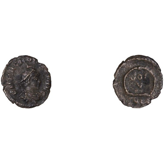 Moneda Imperio Romano ¼ de maiorina Arcadio 383-384 d.C. Moneda Imperio Romano ¼ de maiorina Arcadio 383-384 d.C.